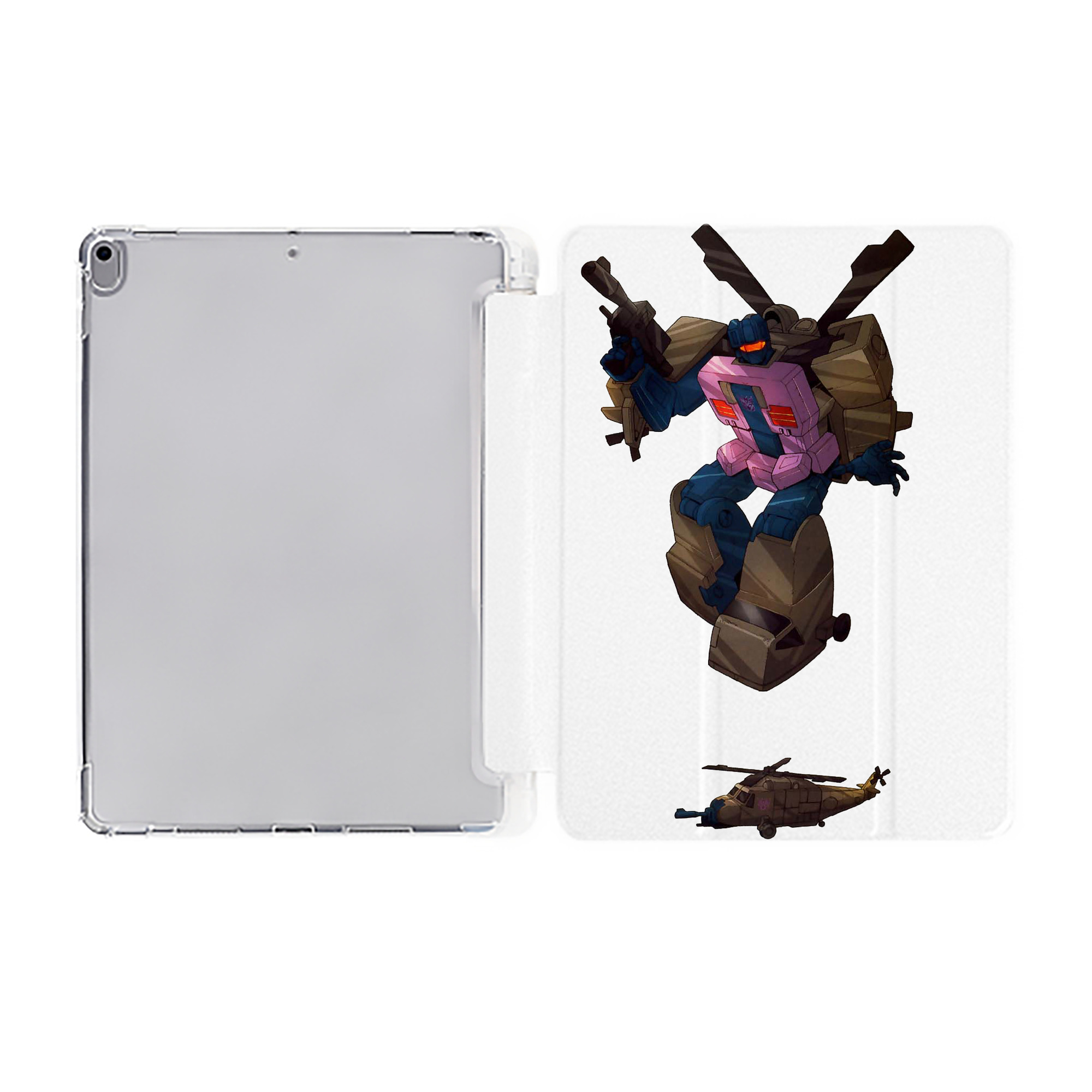（画像用）  IPad ケース ペン収納付き 三つ折りスタンド PUレザー×シリコン 対応機種9.5/10.5/10.9インチ